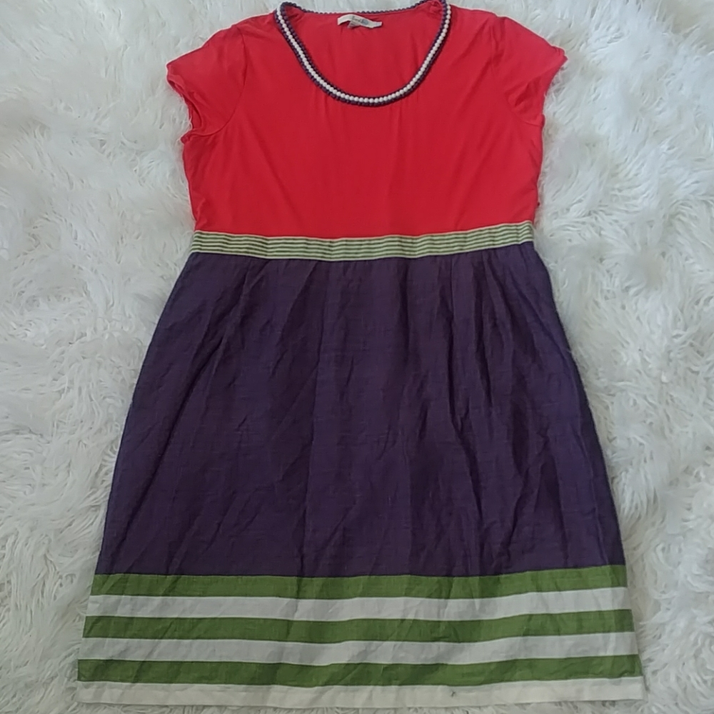 Boden mixed materials dress 16